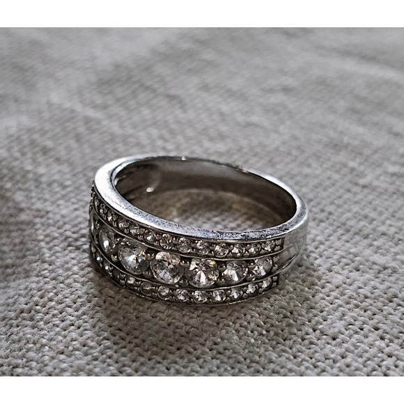 Sterling Jewelry - Women's Sterling Silver CZ Band Ring